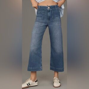 Maeve The Colette High-Rise Wide Leg Crop Jeans